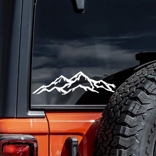 Pegatinas de Montaña para Coche: Estilo Minimalista y Durabilidad en Vinilo