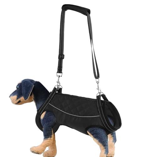 Arnés de elevación para perros, chaleco de soporte reflectante ajustable, arnés de movilidad acolchado apto para recuperación, chaleco de apoyo para perros mayores a prueba de escapes para mascotas
