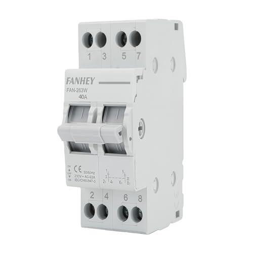 Guía técnica del disyuntor HENYEER 2P 125A con interruptor de transferencia manual
