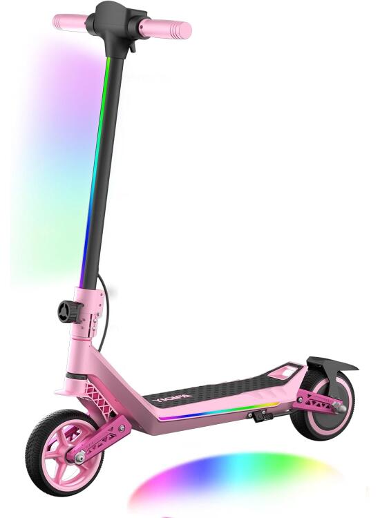 Patinete Eléctrico para Jóvenes U8 Todo Terreno - Doble Suspensión Delantera y Trasera - 16km/h Velocidad Máx, 10km Autonomía - Plegable y Ligero - Motor 110W - para Niños 8-16 Años