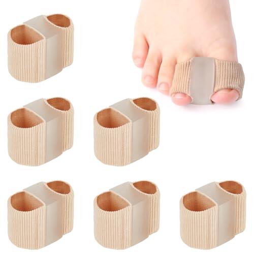 6 Piezas Separador Dedos Pie, Separadores De Hallux Valgus para Dedos De Los Pies Superpuestos, Separadores Para Dedos De Los Pies En Gel, Para Corregir Los Dedos En Martillo