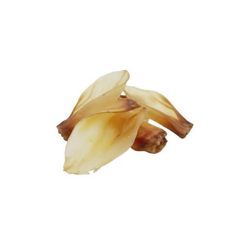 Lenda Orejas de Cordero - Snacks Naturales para Perro - Chuches para Perro - Ideal como Premio para Cachorros y Adultos - Hecho en España - Apto Dieta Barf (4 Unidades)