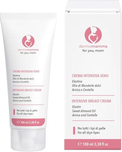 Crema Reafirmante de Seno Intensiva con Elastina y Aceite de Almendras - 100ml | Crema Reafirmante de Pecho con Árnica y Centella | Tonificante y Natural para Embarazo y Postparto