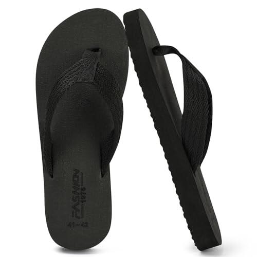 BSBUY Chanclas Hombre, Chanclas de Dedo para Hombre, Plataforma, Chanclas Piscina para Uso Doméstico Exterior Playa Piscina Baño, EU 41-42