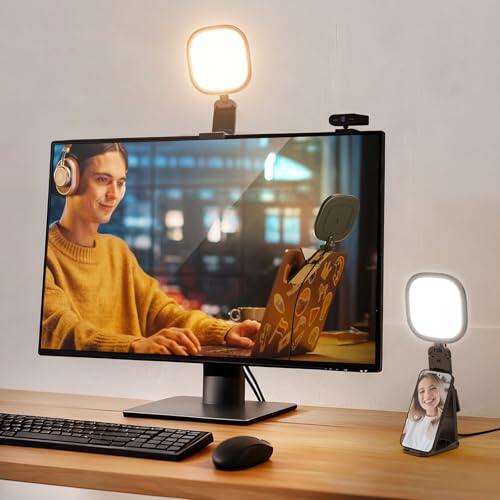 NEEWER Basics NL10 - Barra de luz para Monitor de 5 Pulgadas, Panel LED USB Bicolor, 10 W, iluminación de Pantalla Completa, CRI95 para Ordenador, portátil, Webcam, videoconferencias, grabación de