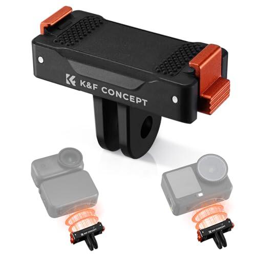 K&F CONCEPT Adaptador Magnético para dji Osmo Nano/Action 6 | Base de Extensión para Trípode, Selfie Stick y Brazo Mágico | Accesorio para Vlogging con Cámara de Acción