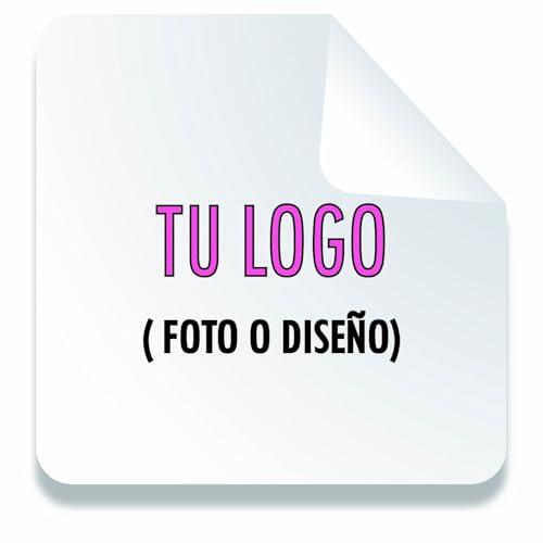 100 Pegatinas Personalizadas Multiusos | Etiquetas Personalizadas para Regalos, Eventos, Logo, Libros y Packaging | Stickers Personalizados (Cuadrada)