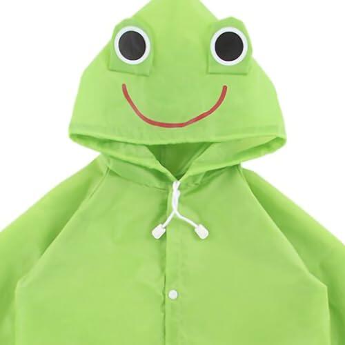 RASTKY Chubasquero para Niños y Niñas, Poncho de Lluvia para Niños Pequeños, Modelado de Animales, Chubasquero de Dibujos Animados, Respetuoso con el Medio Ambiente, Chaqueta para la Lluvia, 4-6