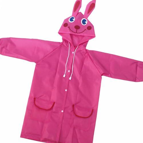 RASTKY Chubasquero para Niños y Niñas, Poncho de Lluvia para Niños Pequeños, Modelado de Animales, Chubasquero de Dibujos Animados, Respetuoso con el Medio Ambiente, Chaqueta para la Lluvia, 4-6