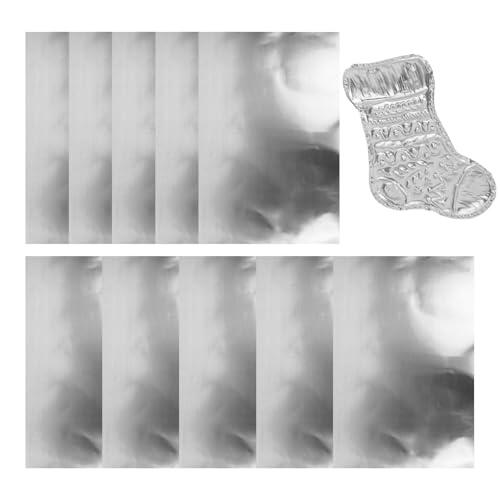Generisch Hojas de aluminio en relieve, 10 piezas de aluminio para manualidades, 0,07 mm de grosor, láminas de metal para grabado, álbumes de recortes, metales, decoración del hogar, 20 x 30 cm