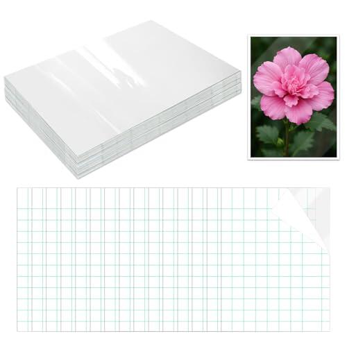 100 Piezas Hojas Laminadas Autosellantes, 92x130mm láminas de laminación en frío con Espatula Láminas Películas Laminadas Autoadhesivas para Fotos, Tarjetas de Visita, Copias, Documentos
