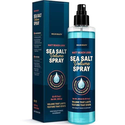 WoldoHealth Sea Salt Spray 250ml – Para más volumen y textura, efecto beach look mate, sin apelmazar, fragancia unisex discreta, para cabello fino, corto y largo