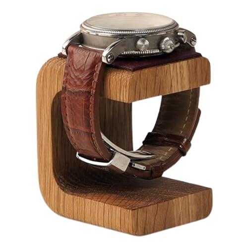 Genérico Estante Para Relojes Para Hombres, Madera, 7x6x5cm, Torre De Exhibición De Relojes, Soporte Individual - Exhibición De Reloj Individual De Madera Maciza, Para Reloj De Pulsera