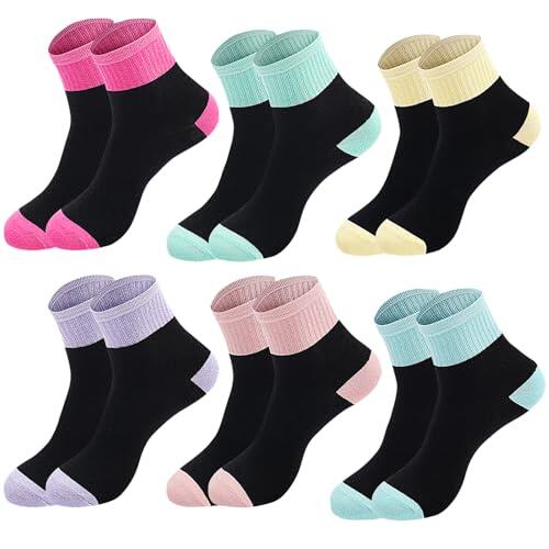 Libella Calcetines deportivos para niña, longitud media, diseño de unicornio, calcetines deportivos para correr, calcetines de invierno 2884, 12-2896, 31-34