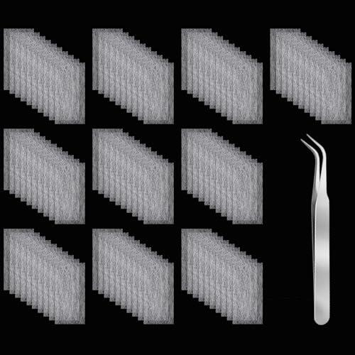 YBEATY 100 extensiones de uñas de fibra de vidrio de fibra de vidrio, de seda, kit de reparación de uñas, kit de herramientas de manicura, accesorios para la reparación de uñas de fibra de vidrio