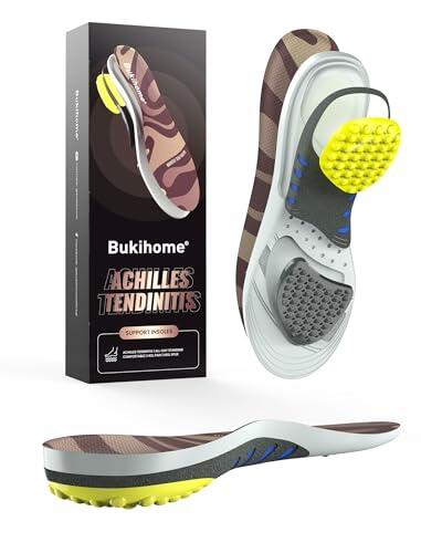 Plantillas para tendinitis de Aquiles para hombres y mujeres – Plantillas para aliviar el dolor de talón para el espolón calcáneo –G: Hombre 43-44 | Mujer 45-46 (288mm)