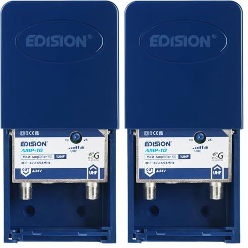 Solución eficaz para la recepción de televisión: Análisis del amplificador de mástil EDISION AMP-10