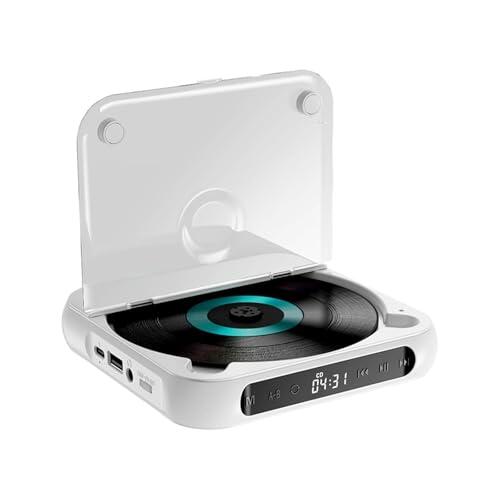 dijiusidy Reproductor de CD Compacto para el hogar con Pantalla LED, Controles Sencillos y Capacidad para Elegir, Ideal para los Amantes de la música. Ofrece 7