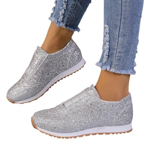 Zapatos con purpurina para mujer, sandalias de lentejuelas de media altura, botas de fiesta, fábrica para hombres y mujeres, zapatillas de diseñador, para carnaval, plataforma, brillante, vestido de