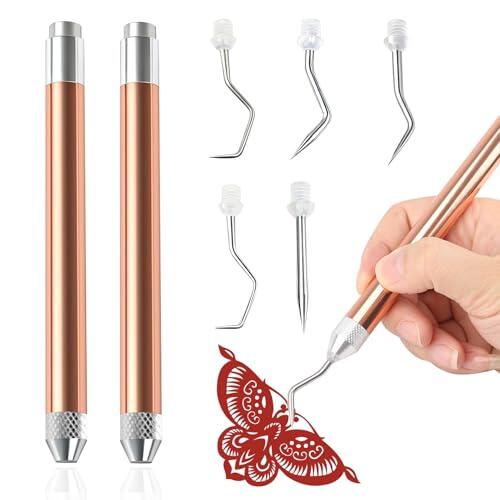 zstg 5 Piezas Kit de Deshierbe de Vinilo con Luz, Herramientas de Vinilado para Manualidades, Proyectos, Cameos y Letras, Incluye Ganchos de Deshierbe y Pinzas