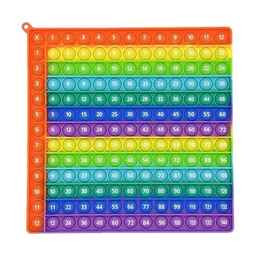 Tablas de Multiplicar para Niños Multiplication Juego Educativo Rainbow Multiply Juguete Anti Estrés para Estudiantes