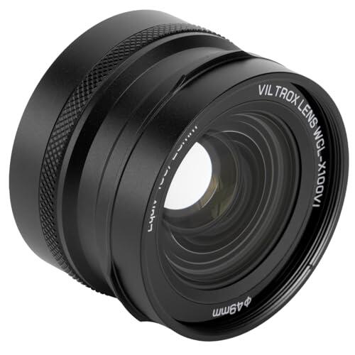 VILTROX WCL-X100VI Lente de conversión Gran Angular, 0.8X Lente Gran Angular de reconocimiento automático para Fujifilm cámaras X100VI, X100V, X100F, X100S, X100