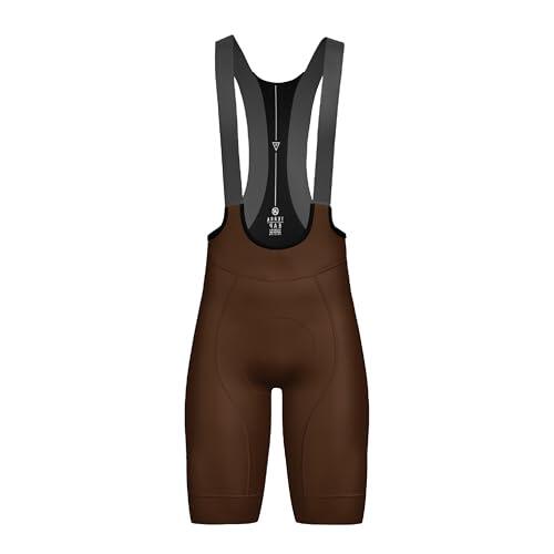 Atika - Culotte Ciclismo Hombre Corto Terra Confort Talla XL Marron. Ropa Ciclismo Hombre Tirantes X3.0 Tofness. Pantalon con Badana 4D Gel, Transpirable y Elástico. Bandas Antideslizantes
