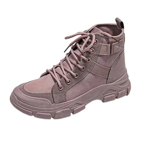Cocila Botines De Mujer Primavera Y Otoño, Transpirables, Caña Alta, Lona Gruesa. Morados Botas Altas Marrones Tacon Invierno Marron Vestir Barefoot Senderismo Zapatos Hombre Oxford Ancho