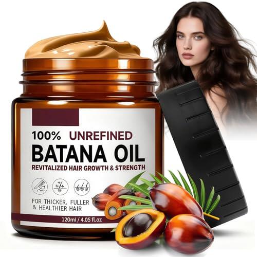 Aceite de Batana para el Cabello, Aceite de Batana para el crecimiento del cabello, Puro Natural Orgánico, Promueve el Espesor del Cabellos, Fortalece las Raíces del Cabellos, para Hombres y Mujeres