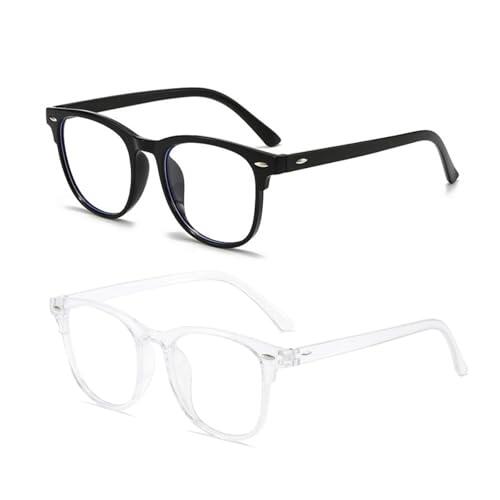 KEYRI 2 Pares Gafas de Bloqueo Luz Azul Hombre y Mujer