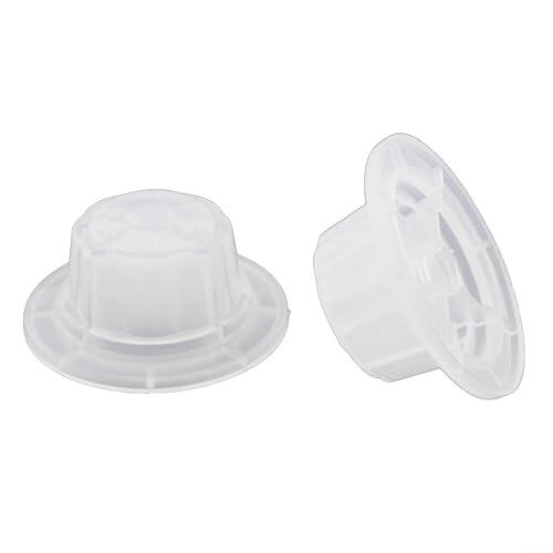 Yhenlovtt Juego de tuercas de fijación de ventilador eléctrico, para piezas de repuesto de rosca inversa de plástico duradero, 50 x 22 mm, diámetro interior de 8 mm, compatible con ventiladores de