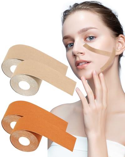 SOVYTH 4 volúmenes Face Lift Tape, Parches para las Arrugas de Cara, Parches Faciales Antiarrugas, Parches Antiarrugas, Cinta de Levantamiento Facial,Antienvejecimiento,Wrinkle Patches, 2.5cm*5m