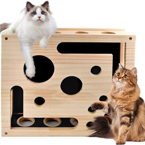 Estimulación felina en el hogar: análisis de la caja de enriquecimiento y tablero rascador Jadyon