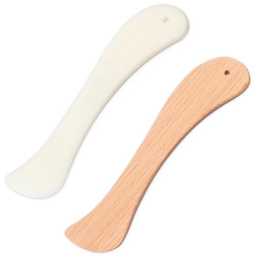 2 unidades de hueso plegable para papel, tabla de plegado, tarjetas, sobres, cajas, marcador de hilo de coser, marcador de pliegues, marcador de pliegues artificiales Knoche Quiltmarkierer plástico