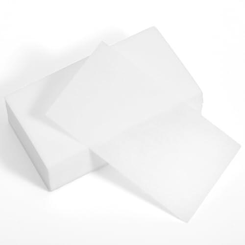 Ouligay 100 unidades de papel permanente de 11,5 x 6,5 cm para el pelo, papel de encaje permanente, papel rizado, resistente al calor, papel de encaje ultrafino para el hogar, peluquería, peluquería