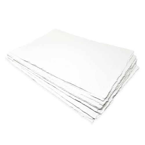 Artway Indigo - Papel de Algodón A3-100% Algodón/Hecho a Mano - 250gsm Textura Lisa - A3 (20 Hojas)