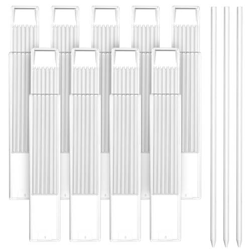 54 Pcs Rcambios para Lápiz Trazador, 2,8 mm Recambios Intercambiables para Lápiz de Grafito, Minas de repuesto para Lápizs, minas para lápices de construcción y carpintería (blanco)