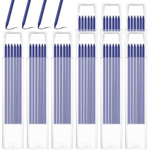 54 Pcs Rcambios para Lápiz Trazador, 2,8 mm Recambios Intercambiables para Lápiz de Grafito, Minas de repuesto para Lápizs, minas para lápices de construcción y carpintería (azul)