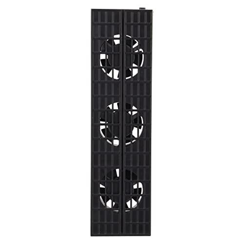 Cocoarm Linkhood Ventilador de Refrigeración para Slim USB Enfriador Externo 3 Ventiladores Control Automático de Temperatura de Refrigeración de 3 Puertos ABS Negro Enfriamiento Eficiente para