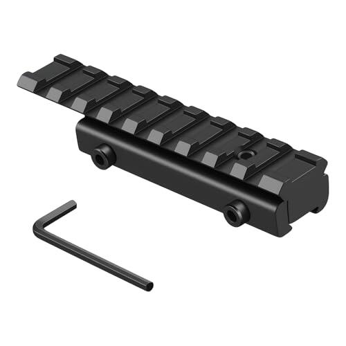 EuSupNova Convertisseur de Montage AR 11 mm Queue d'aronde Vers 20 mm, Queue d'aronde Tisserand Picatinny, Montage à Profil Bas Adaptateur, Adaptateur de Montage pour Cibles Tactical Range Extender