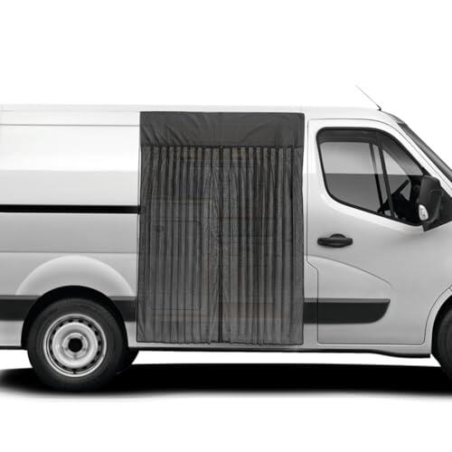 Mosquitera Magnética para Furgoneta,180x145cm Antimosquitos Puerta Corredera Compatible con Mercedes Sprinter Ford Transit, Protección contra Insectos y Ventilación para Camping y Van
