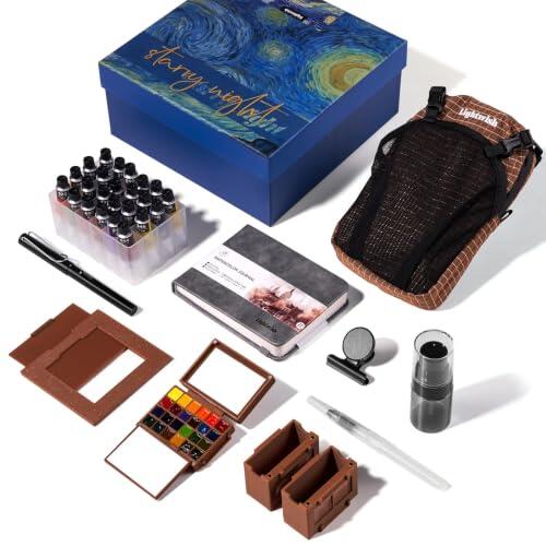 El arte en movimiento: Análisis completo del kit de acuarelas de viaje LIGHTWISH