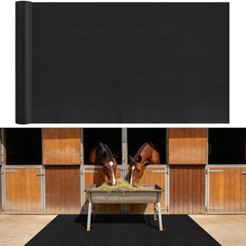 Wenceda Tapete estable para caballos de 4 x 6 pies, con absorción de impactos y amortiguación, impermeable, antideslizante, fácil de limpiar, para puestos de granja, ganado, ovejas, cerdos, granero
