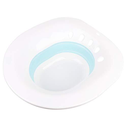 ZDETGU Inodoro Plegable para Mujeres Embarazadas, Bañera de Cadera, Lavabo para Pacientes, Diseño Verde que Ahorra Espacio, Fácil de Usar, Ideal para un Cuidado Higiénico Cómodo (BLUE)