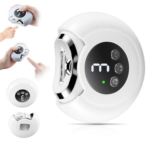 Cortauñas Eléctrico 3-en-1 para Hombres y Mujeres - Recargable con Luz LED, Corta y Lima Automático para Adultos y Mayores, Pulidor de Uñas Portátil