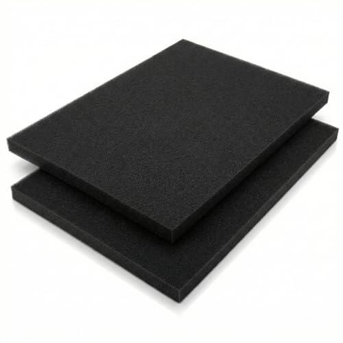 Sturiz Lote de 2 Filtro de Aire Espuma Universal 300 x 210 x10mm Filtro Aire Moto Recortable Filtro de Aire Esponja para Moto Ciclomotor Desbrozadora Scooters Quad Cortacésped Desbrozadora Aspiradora