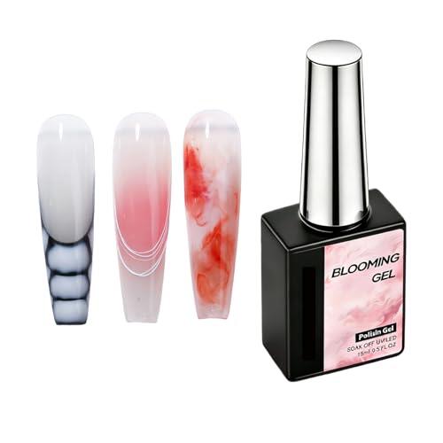 Fangssiy Pegamento en Gel de Uñas | 15 ml con Mezcla Rápida y Degradado de Color de Precisión,Color De Gel Para Uñas,para Principiantes Mujeres Familia Amigos Uso en Casa Salón Rutina Diaria