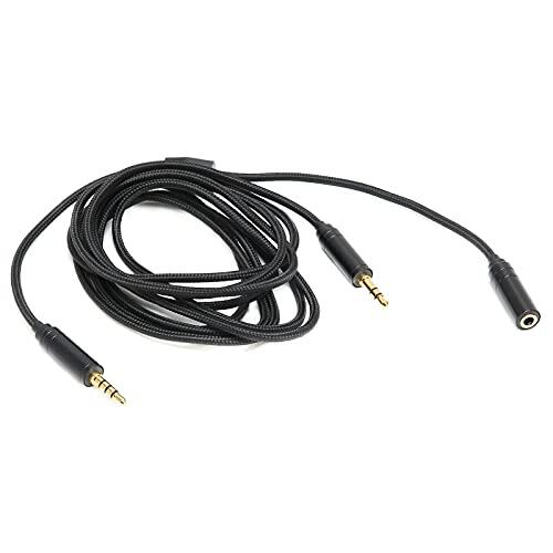 SIXRUN Cable Chat Link, Cable Trenzado y de Grabación de Cobre sin Oxígeno, Adaptador de Chat para Fiestas de 2 M, Plug and Play para One Game HD60 S HD60 Pro Cam Link 4K60 Pro