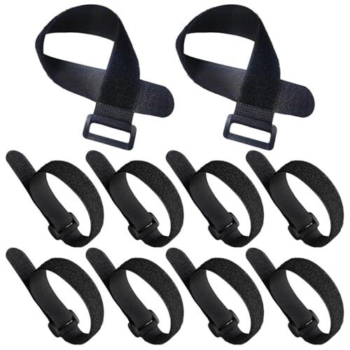 CVNRCLP 10 unidades de cinta de de nailon para esterilla de yoga, correa ajustable, sujeción segura, esterilla de fitness, correa de sujeción, accesorios de yoga, organizador para casa y estudio