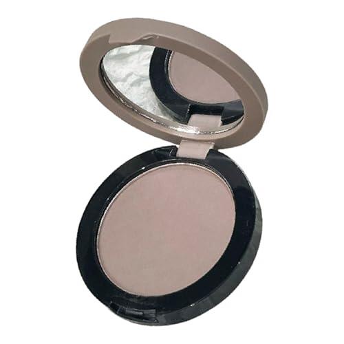 Paleta de contorno de maquillaje, polvo prensado de frío, sombra de nariz mate, bronceador ultra fino y ligero, kit de belleza profesional, estuche pequeño gris más espejo de mezcla para piel